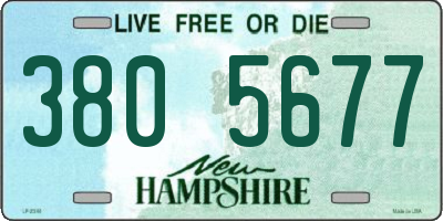 NH license plate 3805677