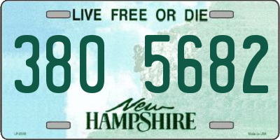 NH license plate 3805682