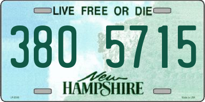 NH license plate 3805715