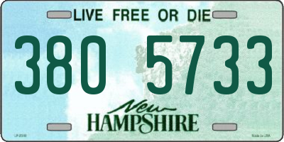 NH license plate 3805733