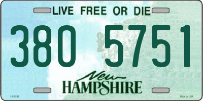 NH license plate 3805751