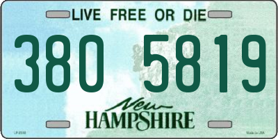 NH license plate 3805819