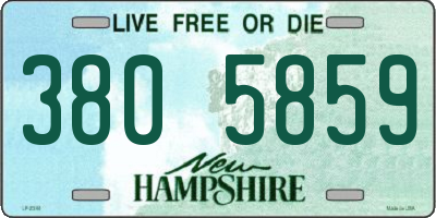 NH license plate 3805859