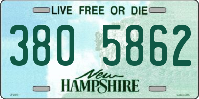 NH license plate 3805862