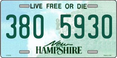 NH license plate 3805930