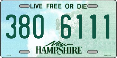 NH license plate 3806111