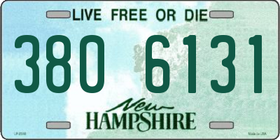 NH license plate 3806131