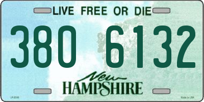 NH license plate 3806132