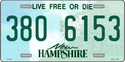NH license plate 3806153