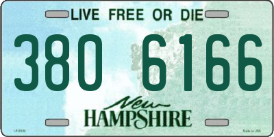 NH license plate 3806166
