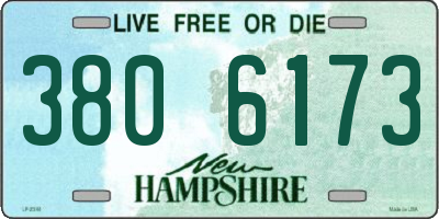 NH license plate 3806173