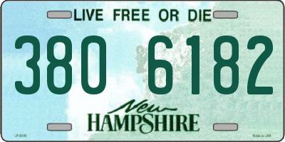 NH license plate 3806182