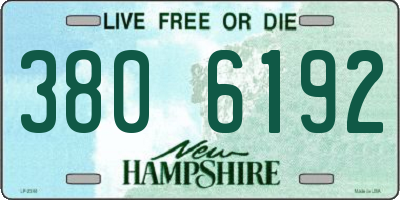 NH license plate 3806192