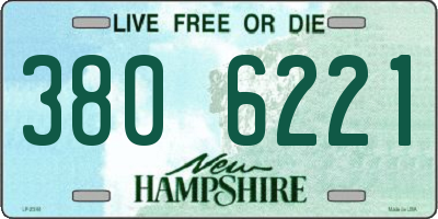 NH license plate 3806221