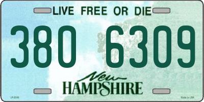 NH license plate 3806309