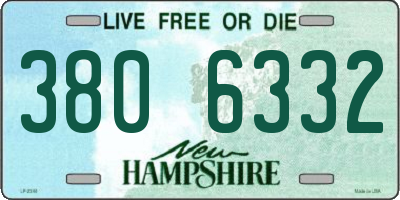 NH license plate 3806332