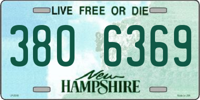 NH license plate 3806369