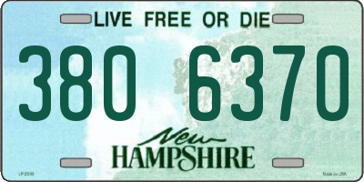 NH license plate 3806370