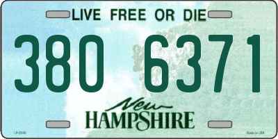 NH license plate 3806371