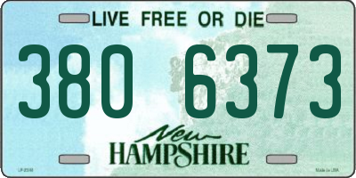 NH license plate 3806373