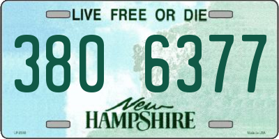 NH license plate 3806377