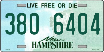 NH license plate 3806404