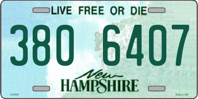 NH license plate 3806407