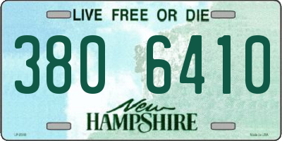 NH license plate 3806410