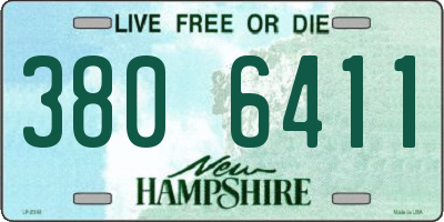 NH license plate 3806411
