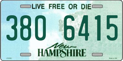 NH license plate 3806415