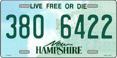 NH license plate 3806422