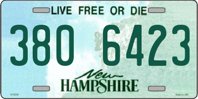 NH license plate 3806423