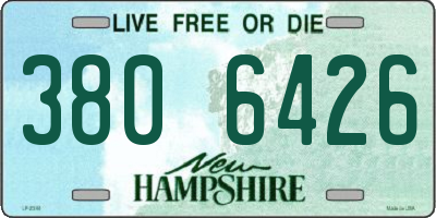 NH license plate 3806426