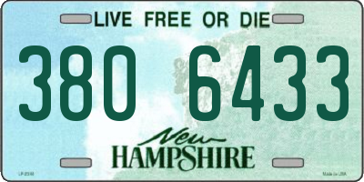 NH license plate 3806433