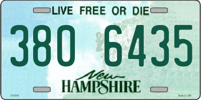 NH license plate 3806435