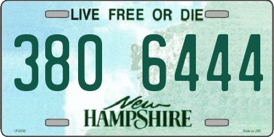 NH license plate 3806444