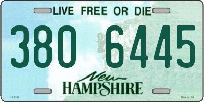 NH license plate 3806445