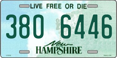 NH license plate 3806446