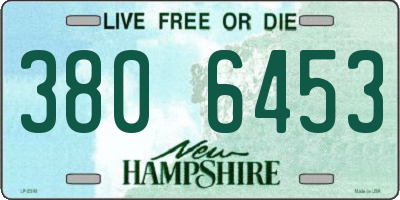 NH license plate 3806453