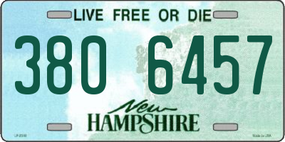 NH license plate 3806457