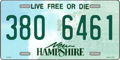 NH license plate 3806461