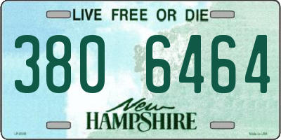 NH license plate 3806464