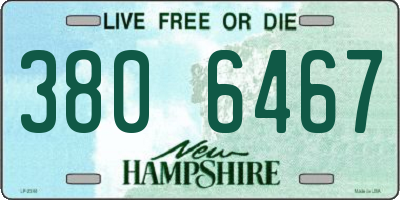 NH license plate 3806467