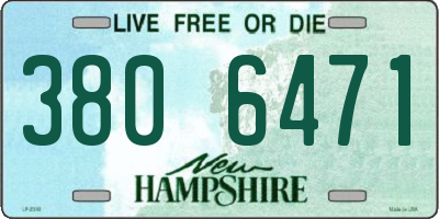 NH license plate 3806471