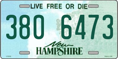 NH license plate 3806473