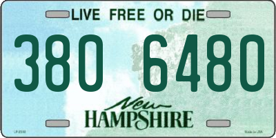 NH license plate 3806480