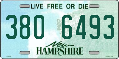 NH license plate 3806493