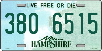 NH license plate 3806515