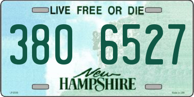 NH license plate 3806527