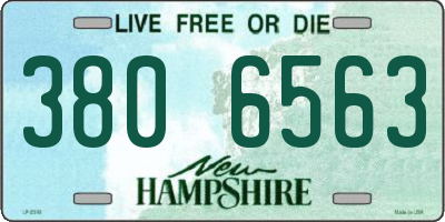 NH license plate 3806563